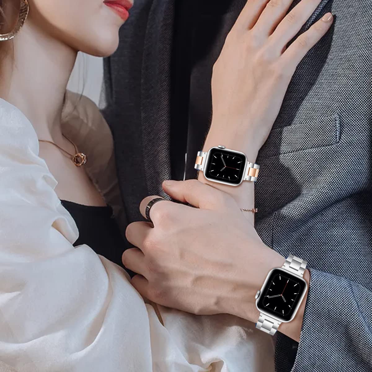 Stainless Steel Apple Watch Band Series 11/10/9/8/7/6/5/4/ SE / Ultra 1/2/3