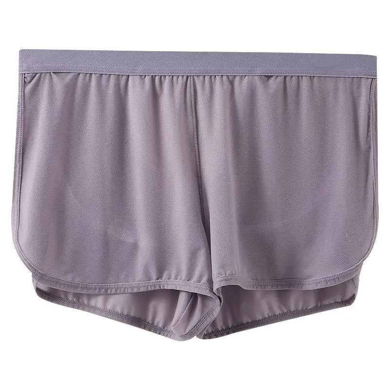 WJ Sexy Sleep Bottoms Men Arrow Shorts Ice Silk Mesh Breathable Underwear Boxers Shorts