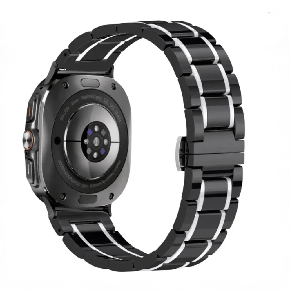 Samsung Galaxy Watch8, 9 & Ultra Ceramic Link Bracelet Band