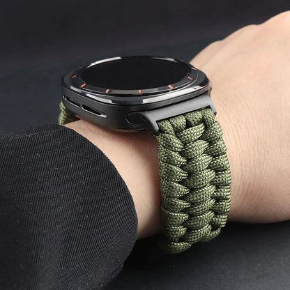 Samsung Galaxy Watch8, 9 & Ultra Paracord Band, Hook-and-Loop