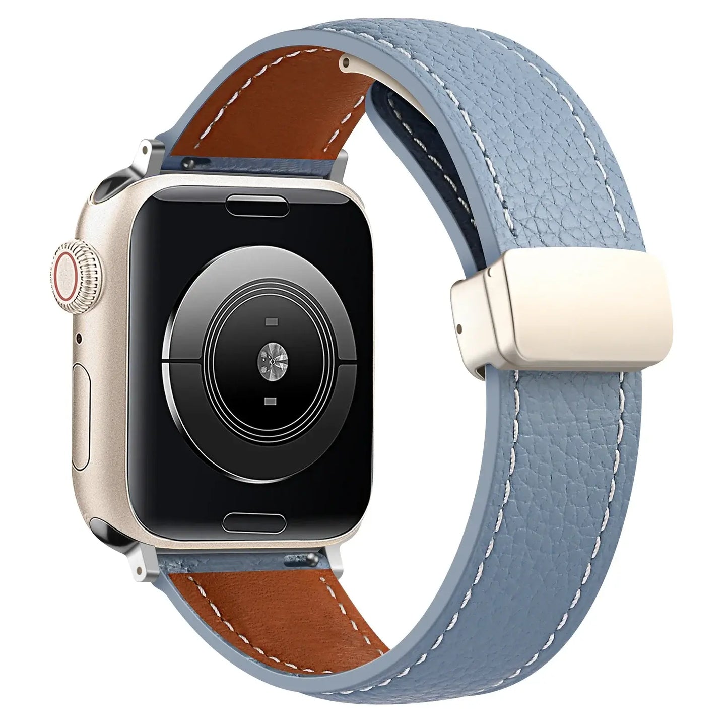 Apple Watch Leather Band - Premium Stylish Strap with Buckle