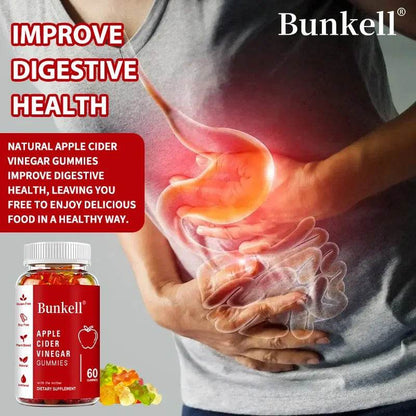Apple Cider Vinegar Gummies - Weight Management, Digestive System, Immunity - Vitamin B12, Gluten Free, Vegetarian, Non-GMO