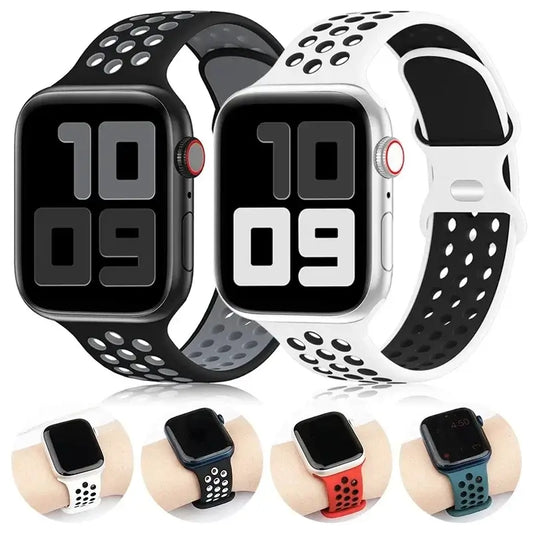 Apple Watch Silicone Band - Soft Breathable Design