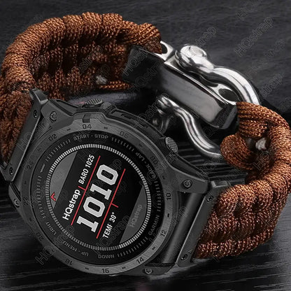 Garmin Braided Nylon Strap - QuickFit Durable Design