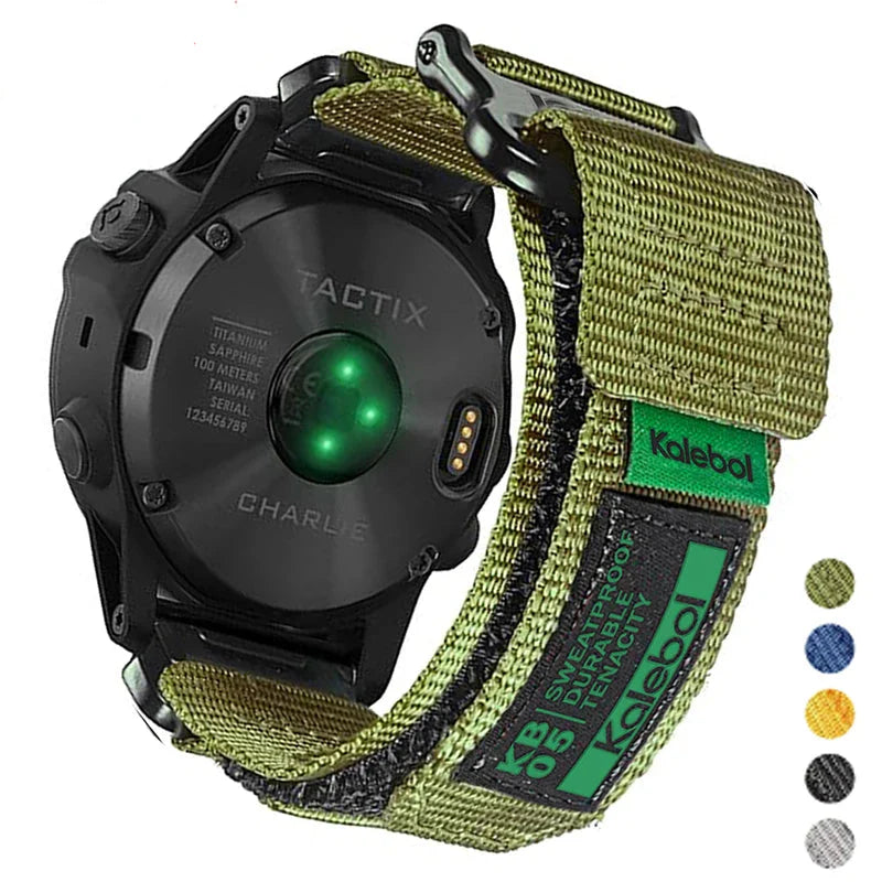 Garmin Nylon Loop Strap - Breathable Tactical Sports Band