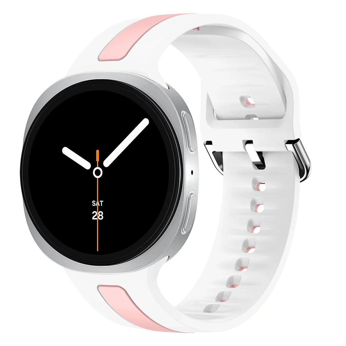 Samsung Galaxy Watch8, 8 Classic & 9 Two-Tone Stripe Silicone Band