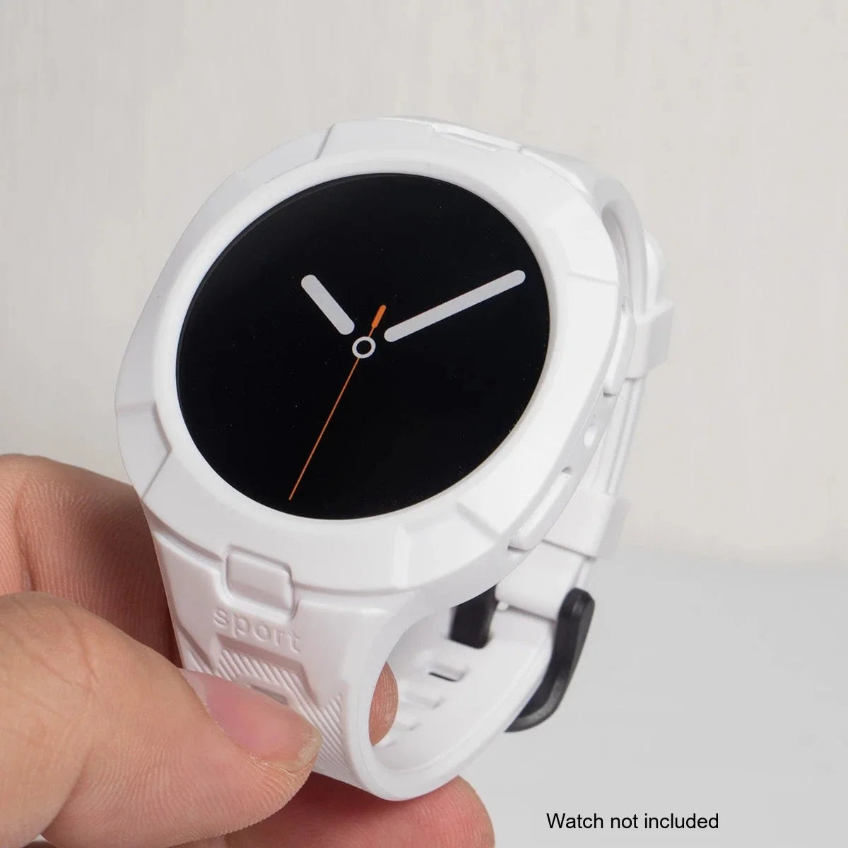 Samsung Galaxy Watch8 & 9 44mm Silicone Sport Band with Built-in Case