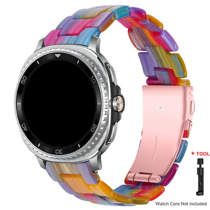 Samsung Galaxy Watch8, 9 & Ultra Resin Link Band, 40 Patterns