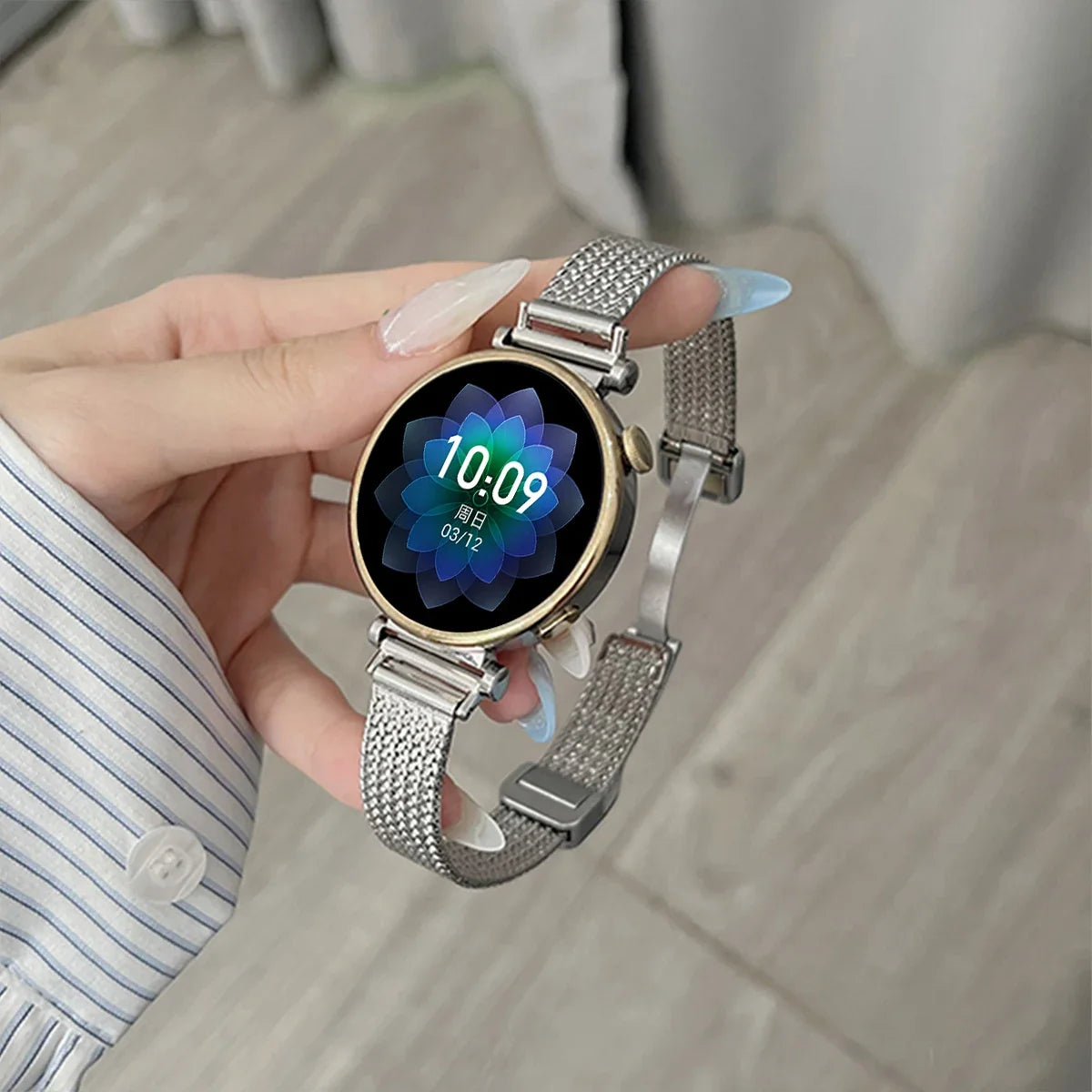 Samsung Galaxy Watch 7, 6, 5, 4 & FE Slim Magnetic Metal Mesh Band