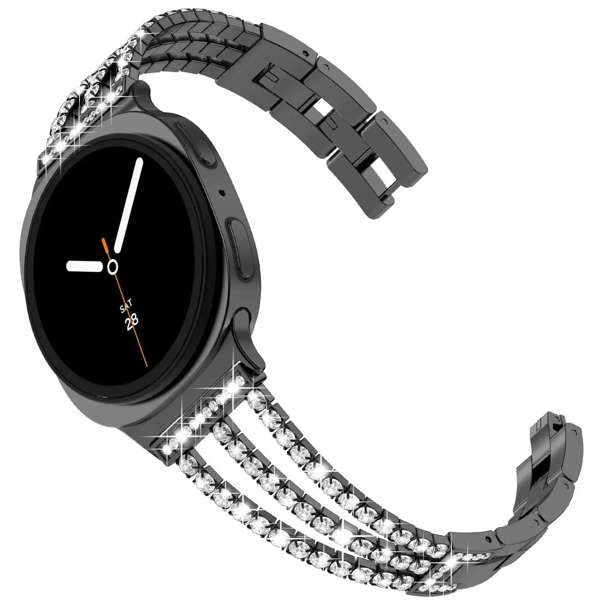 Samsung Galaxy Watch8, 8 Classic & 9 Rhinestone Double-Chain Bracelet