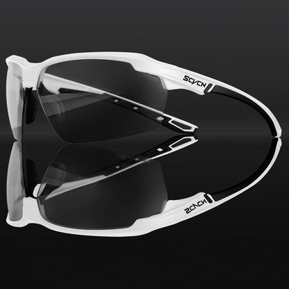 SCVCN Photochromic Glasses Cycling Sunglasses UV400 Hiking Goggles Men Outdoor Sports Glasses Women Driving Bicycle Bike Eyewear