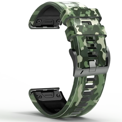 Garmin QuickFit 22/26mm Silicone Band in Camo, Two-Tone or Textured