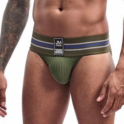 Men's JOCKMAIL JM364 - Old School Brief Green