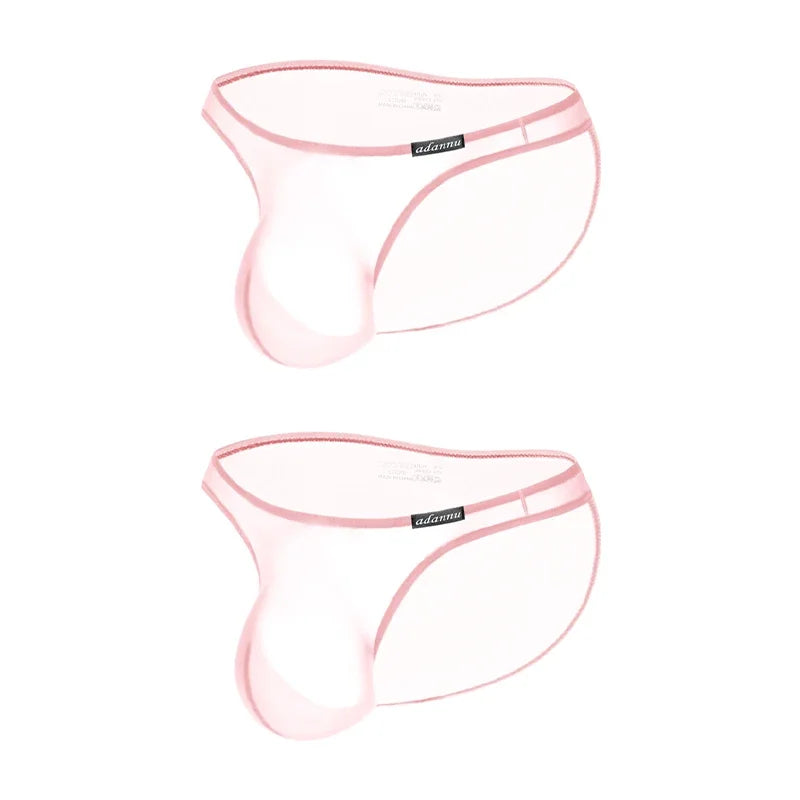 Men Underwear Low-rise Pouch Transparent