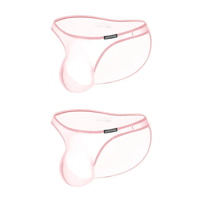Men Underwear Low-rise Pouch Transparent