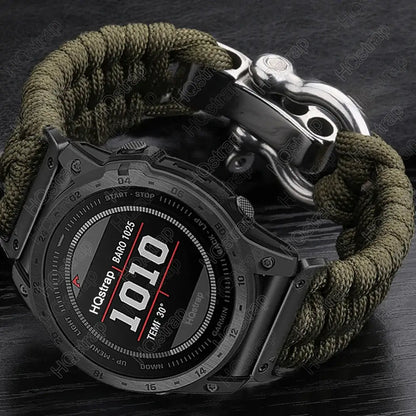Garmin Braided Nylon Strap - QuickFit Durable Design