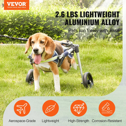VEVOR Pet Freedom 2-Wheel Dog Wheelchair