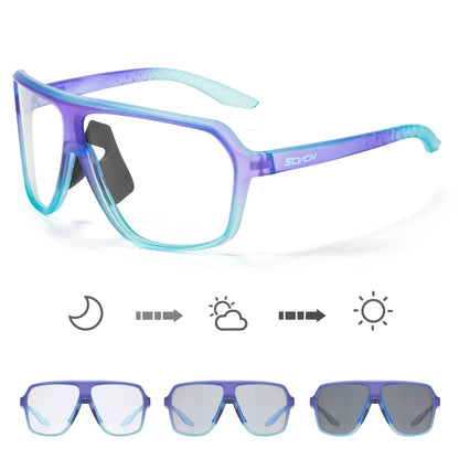 New UV400 Photochromic Cycling Sunglasses for Men MTB Road Bicycle Glasses Outdoor Sports Women Running Eyewear Bike Goggles