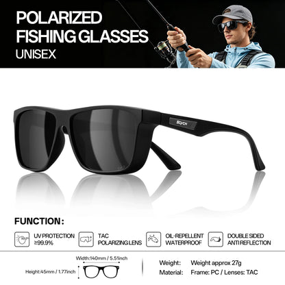 SCVCN Men Polarized Fishing Sunglasses Women Outdoor Water Sport Glasses Cycling Bike Sea Riverbank Fishing Beach UV400 Goggles