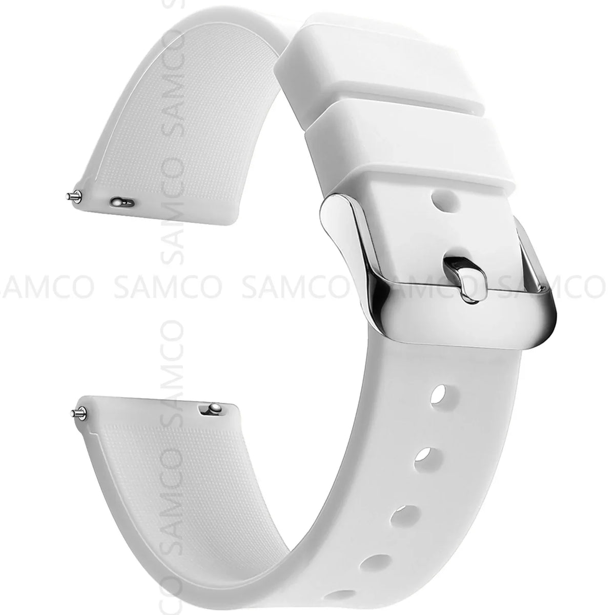 Samsung Galaxy Watch 7, 6, 5, 4 & FE Curved-End Silicone Band