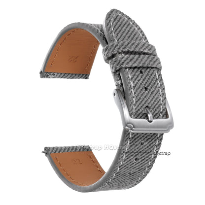 Samsung Galaxy Watch 7, 6, 5, 4 & FE Denim Band with Leather Lining
