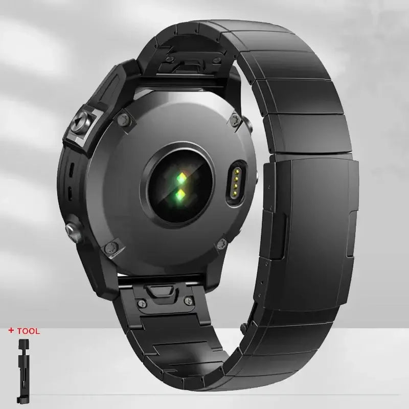 Garmin QuickFit 22/26mm Metal Link Band in Several Link Styles
