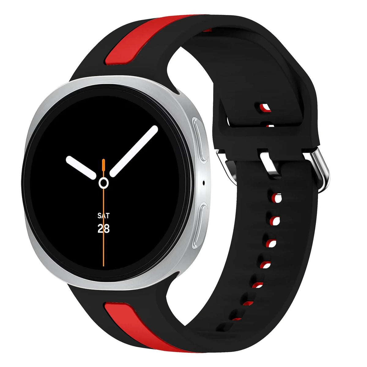 Samsung Galaxy Watch8, 8 Classic & 9 Two-Tone Stripe Silicone Band