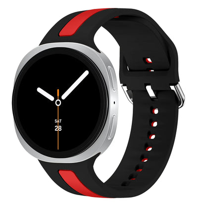 Samsung Galaxy Watch8, 8 Classic & 9 Two-Tone Stripe Silicone Band