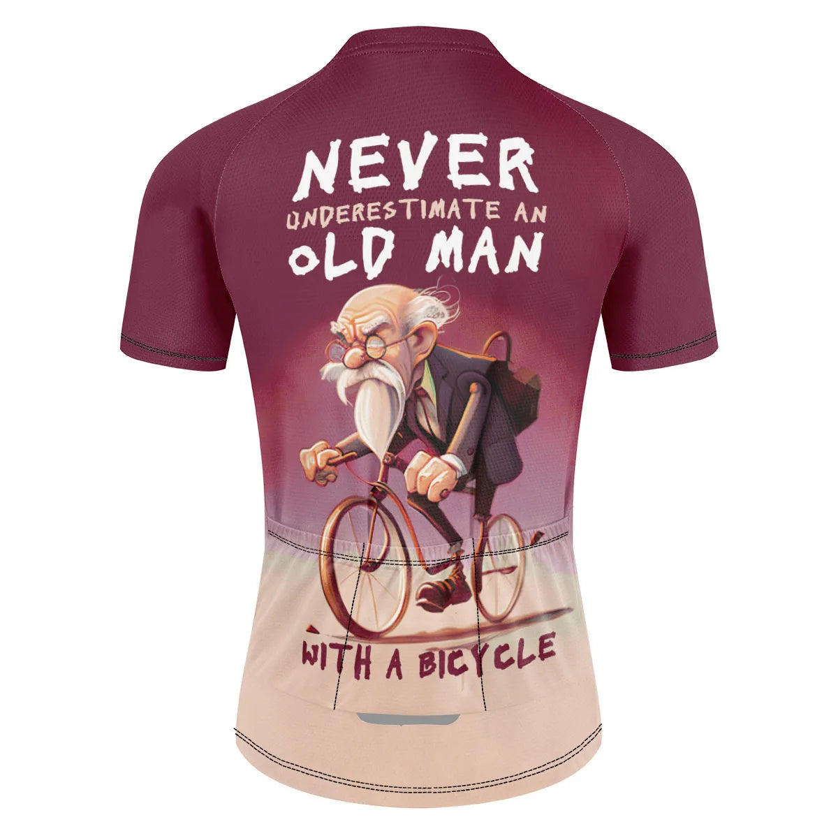 2024 Never Underestimate an Old Man with a Bicycle Cycling Jersey