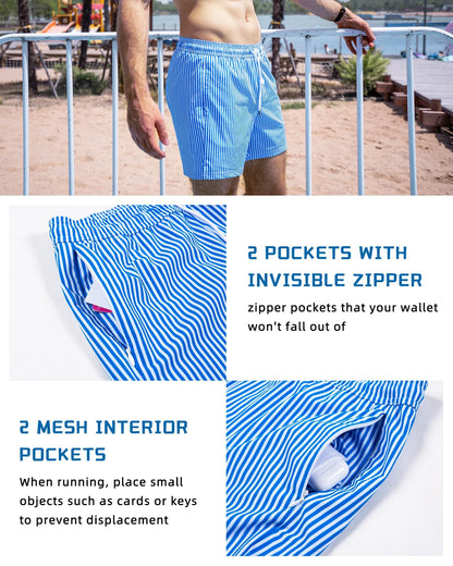Mens Swim Quick Dry Beach Shorts