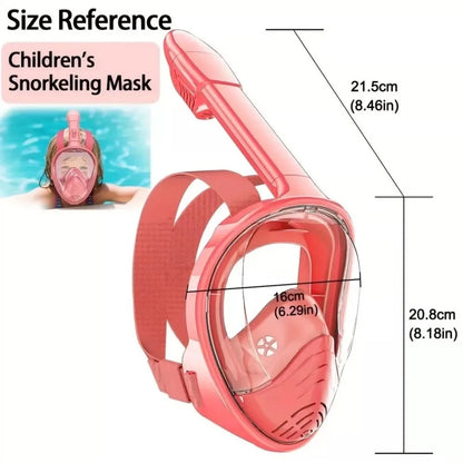 Easy to Wear Foldable Snorkeling Mask Anti Fog Anti Leak Full Face Snorkel Mask Soft Silicone Diving Mask Snorkeling