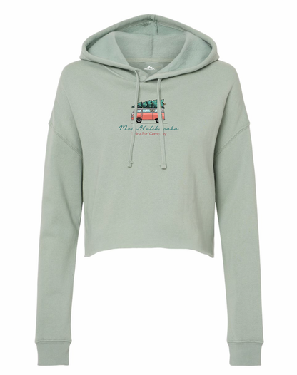 Koloa Christmas Van Cropped Hooded Sweatshirt