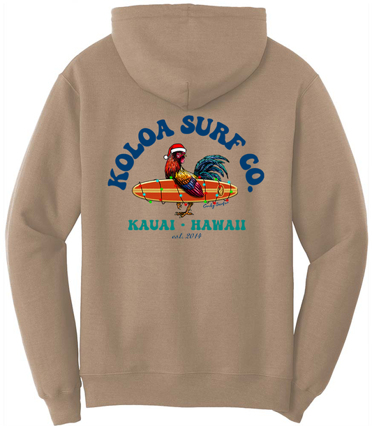Koloa Cocky Surfer Christmas Hoodie