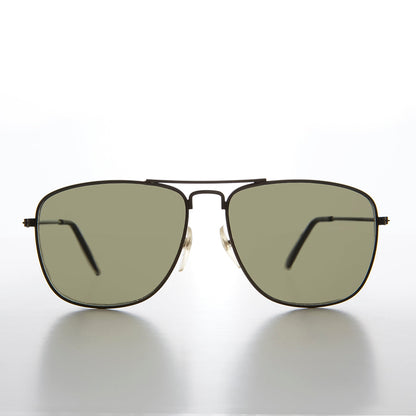 Square 58mm Metal Aviator Sunglasses - Santos