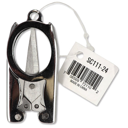 Folding Scissors, 3-1/2" (2"Â folded), Stainless Steel