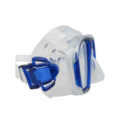 Palantic M36 Translucent Blue/Clear Silicone RX Nearsighted Lenses Dive/Snorkeling Mask