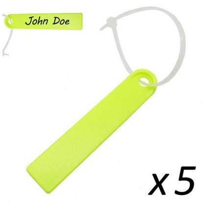 Scuba Diving Surfing Swimming Plastic Waterproof Name Tag 5pc