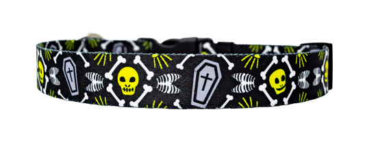 Scary Skeletons Dog Collar