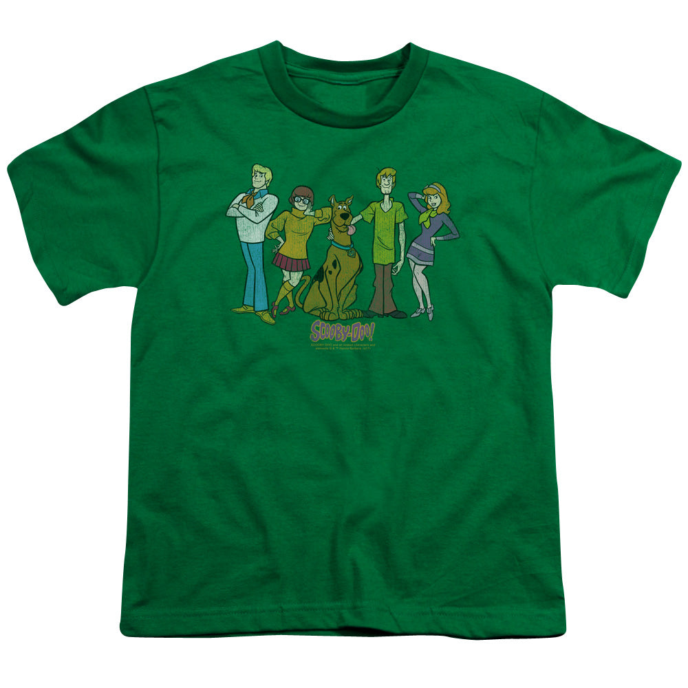 Scooby Doo Scooby Gang Kids Youth T Shirt Kelly Green Officially Licensed