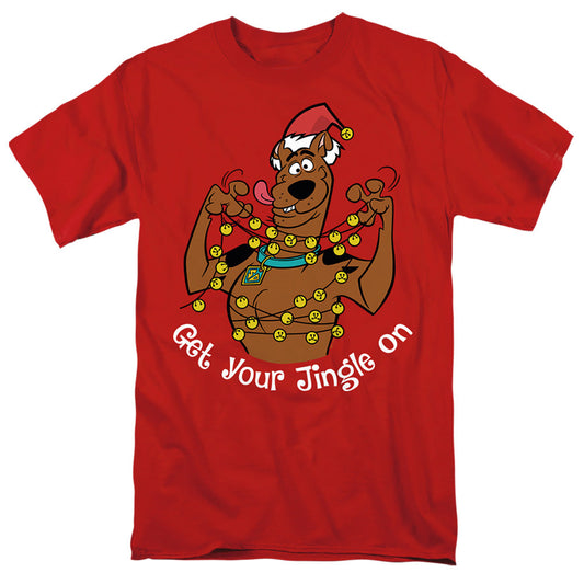 Scooby-Doo Christmas Get Your Jingle On Mens T Shirt Red Officially Licensed