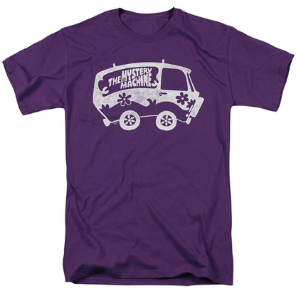 Scooby Doo Mysterious Shadow Mens T Shirt Purple Officially Licensed