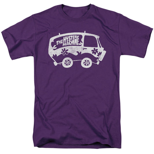 Scooby Doo Mysterious Shadow Mens T Shirt Purple Officially Licensed