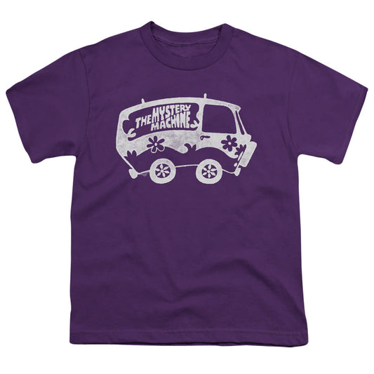 Scooby Doo Mysterious Shadow Kids Youth T Shirt Purple Officially Licensed