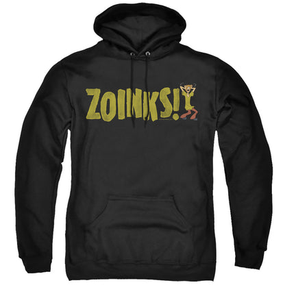 Scooby Doo Zoinks Mens Hoodie Black Officially Licensed