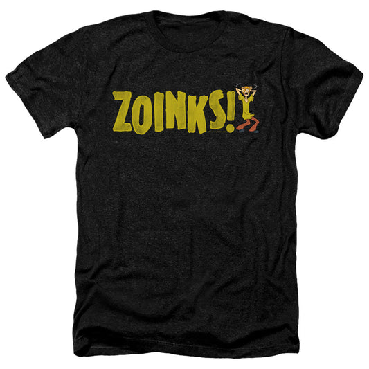 Scooby Doo Zoinks Heather Mens T Shirt Black Officially Licensed