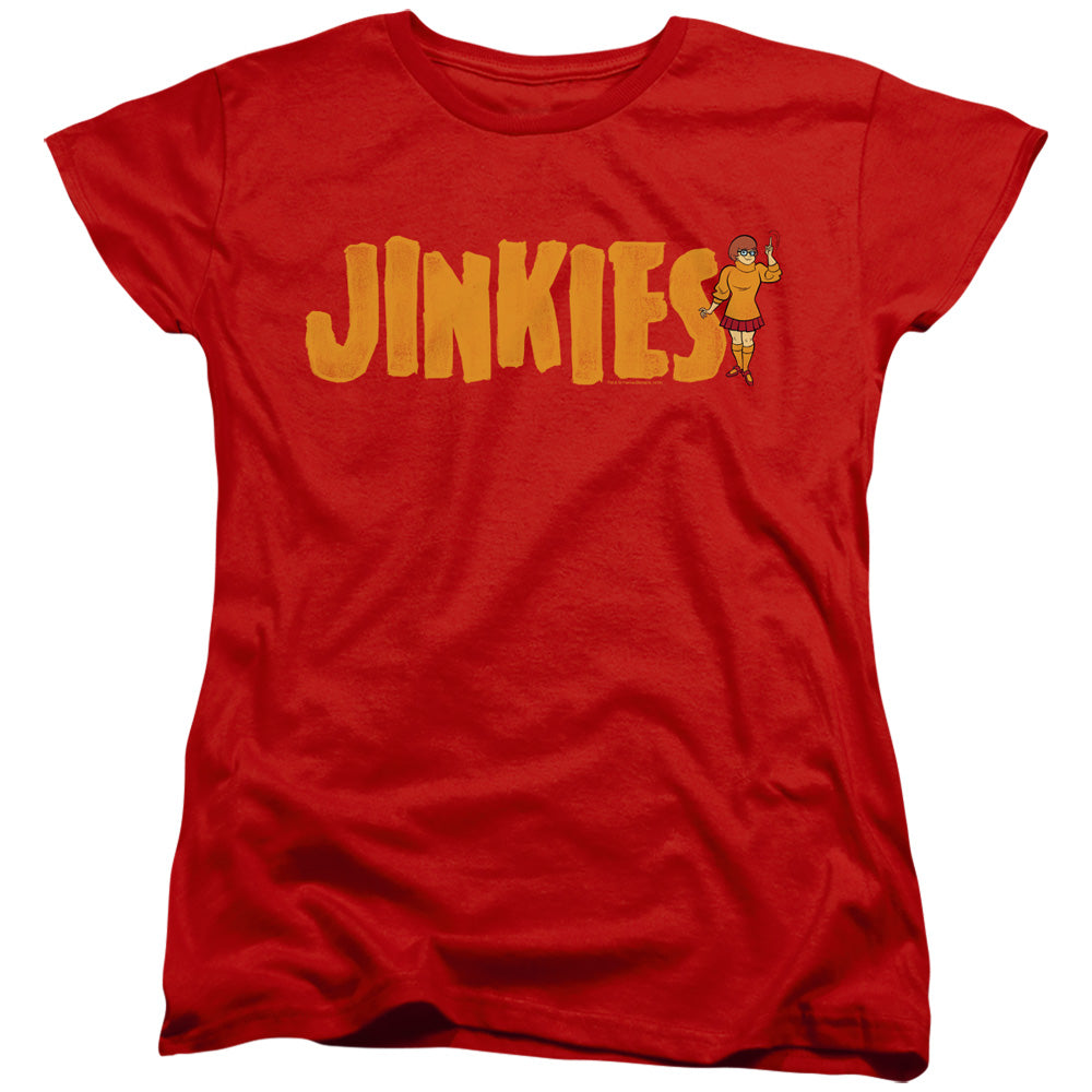 Scooby Doo Jinkies Womens T Shirt Red Officially Licensed