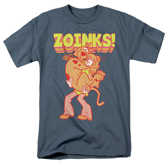 Scooby Doo Zoinks Repeat Mens T Shirt Slate Officially Licensed