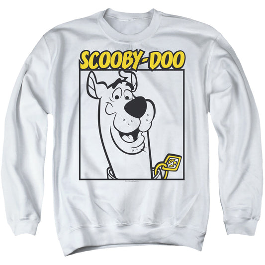 Scooby Doo Scooby Square Mens Crewneck Sweatshirt White Officially Licensed