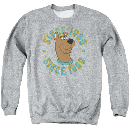 Scooby Doo Scooby 1969 Mens Crewneck Sweatshirt Athletic Heather Officially Licensed