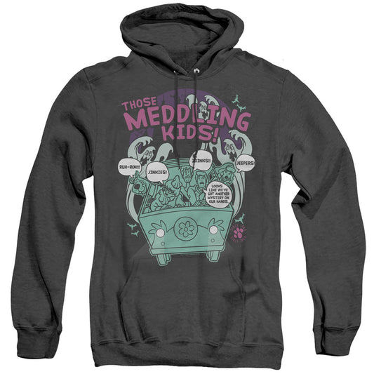 Scooby Doo Meddling Since 1969 Mens Heather Hoodie Black Officially Licensed